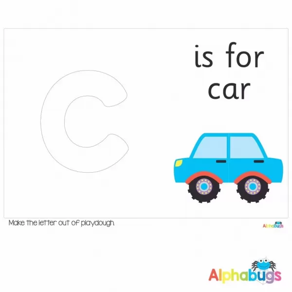 Playdough Mat – Learning Letters c