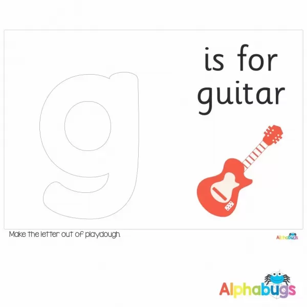 Playdough Mat – Learning Letters g