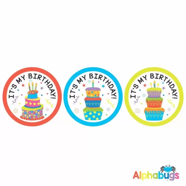 Birthday Badge Stickers – Let’s Celebrate