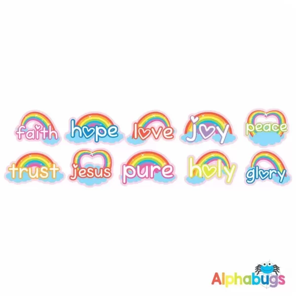 Christian Stickers – Rainbow Faith