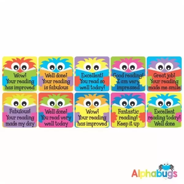 Literacy Stickers – Monster Readers