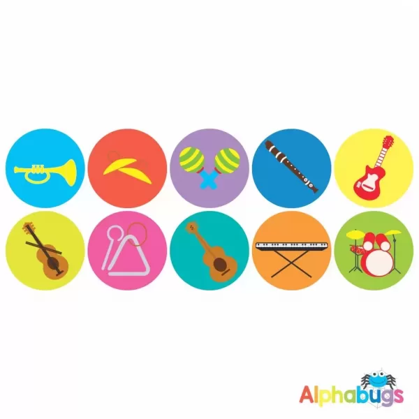 Music Stickers – Musical Instruments