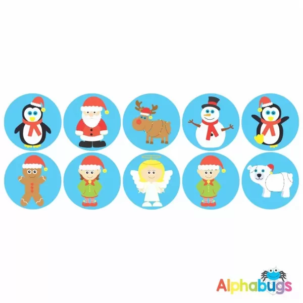 Themed Stickers – Christmas Characters 1