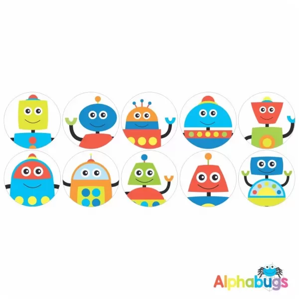Themed Stickers – Rocking Robots 2