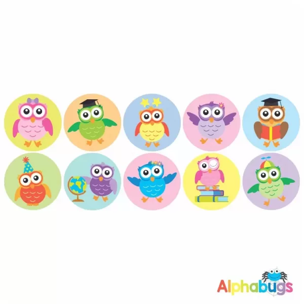 Themed Stickers – Wise Owls
