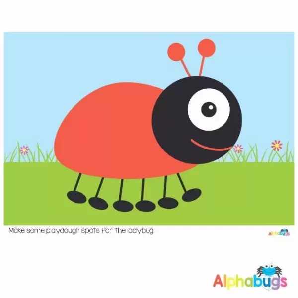 Playdough Mat – Alphabugs 4