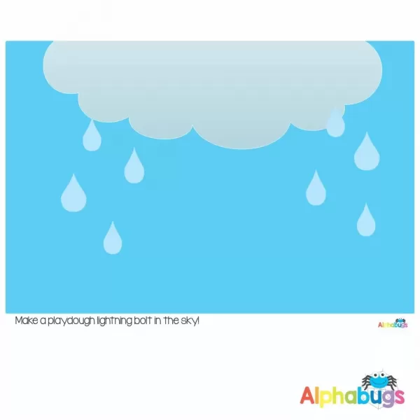Playdough Mat – Come Rain or Shine 2