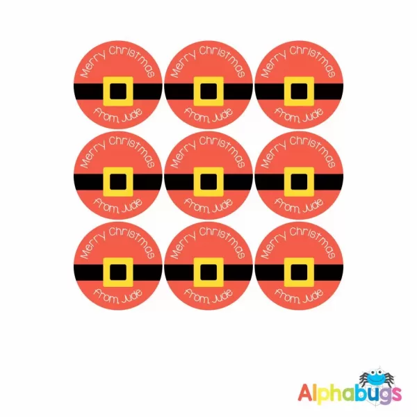 Gift Labels – Santa Belts