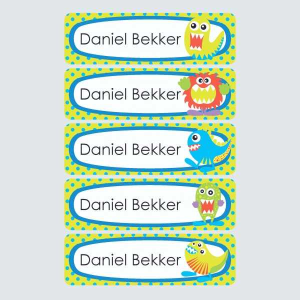 Large Name Labels – Monstrous Monsters