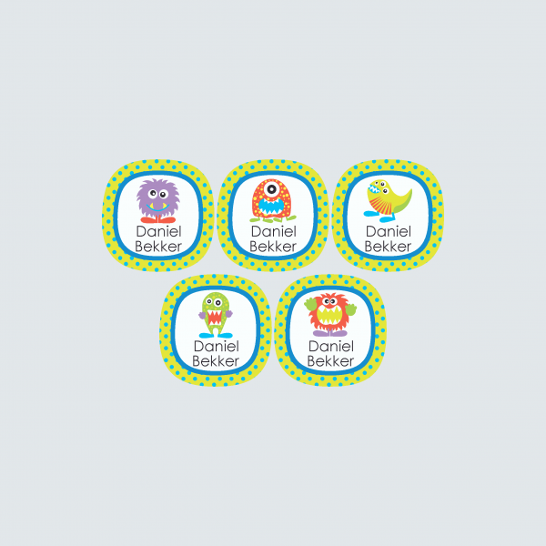 Small Round Labels – Monstrous Monsters