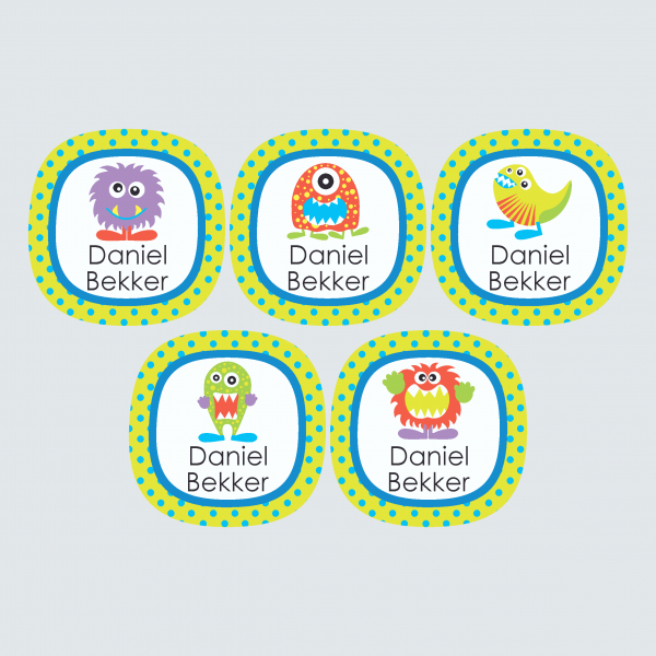 Large Round Labels – Monstrous Monsters