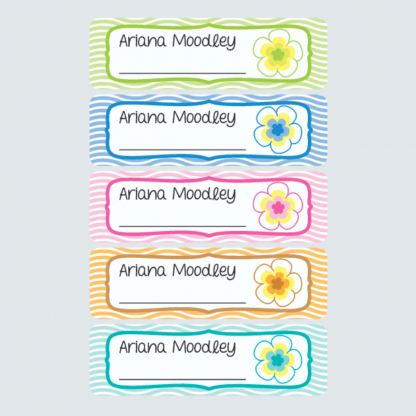 Small Book Labels – Pacific Paradise