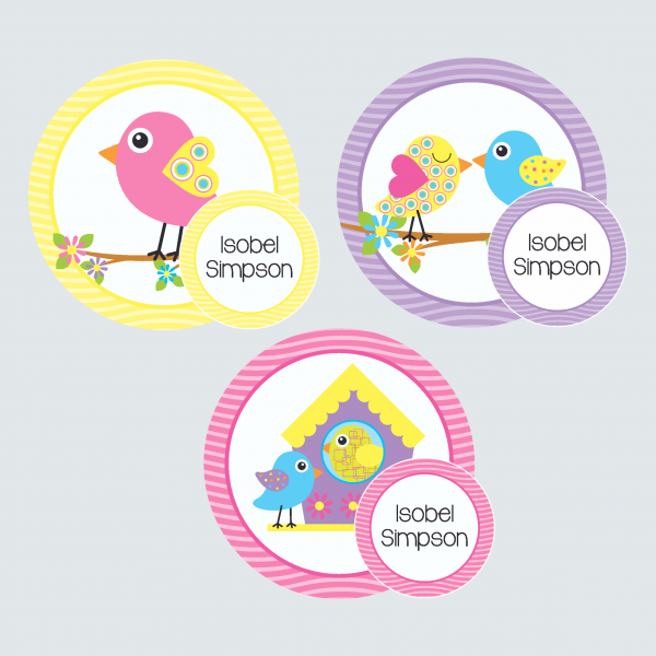 Zip Tags – Beautiful Birds