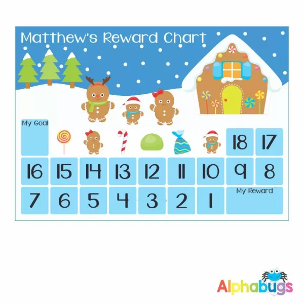 Magnetic Advent Calendar – Gingerbread Family