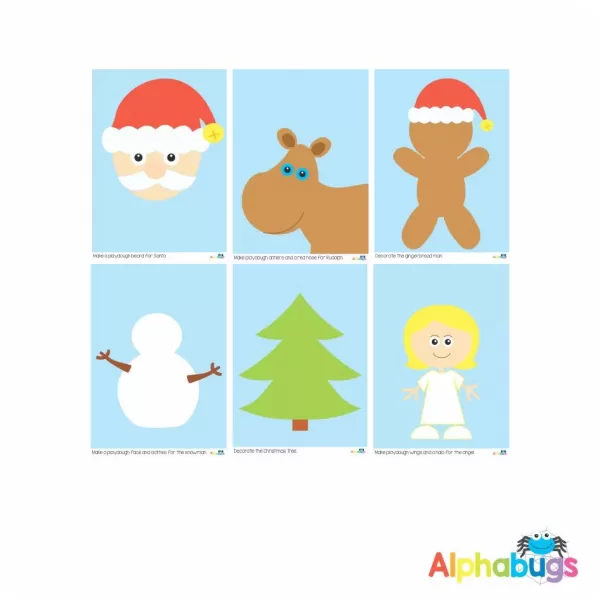 Playdough Mat – Christmas Characters – All