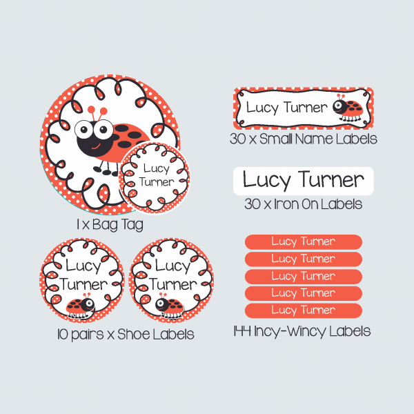Essential Kids Label Pack – Little Ladybug