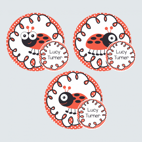 Zip Tags – Little Ladybug