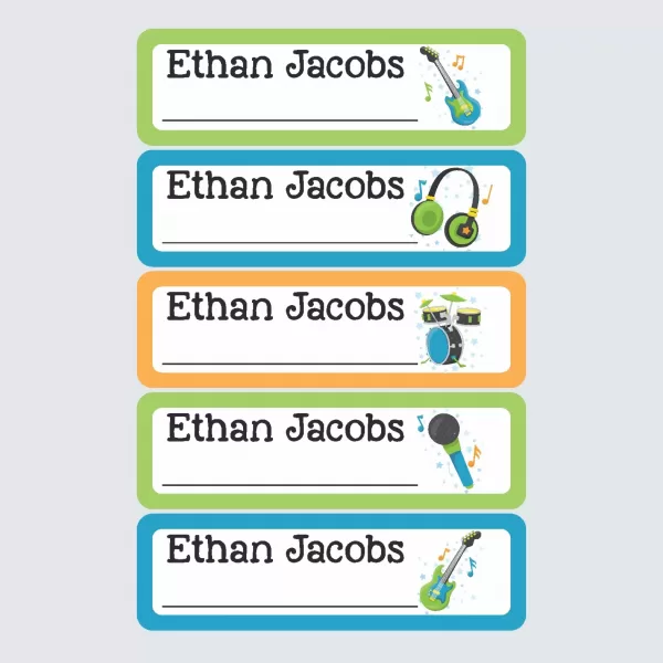 Small Book Labels – Be a Rockstar