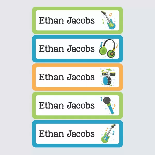 Large Name Labels – Be a Rockstar!