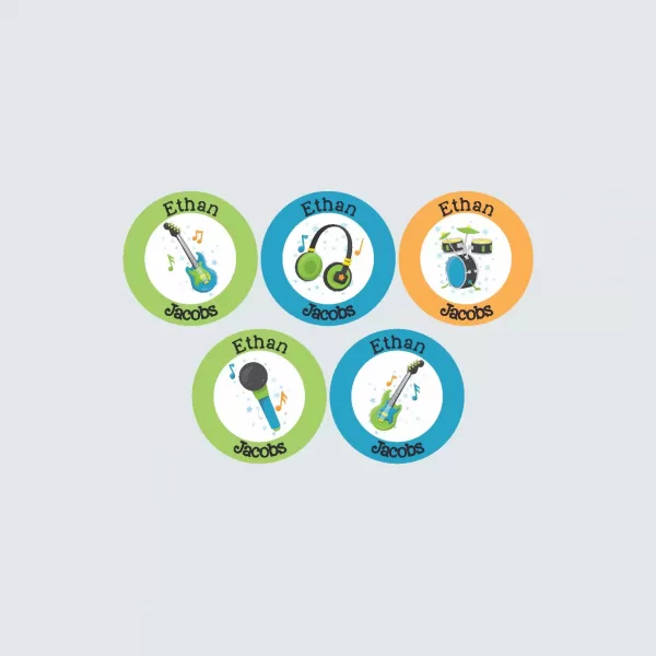 Small Round Labels – Be a Rockstar!