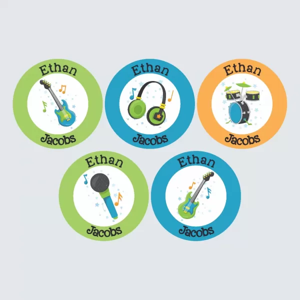 Large Round Labels – Be a Rockstar!