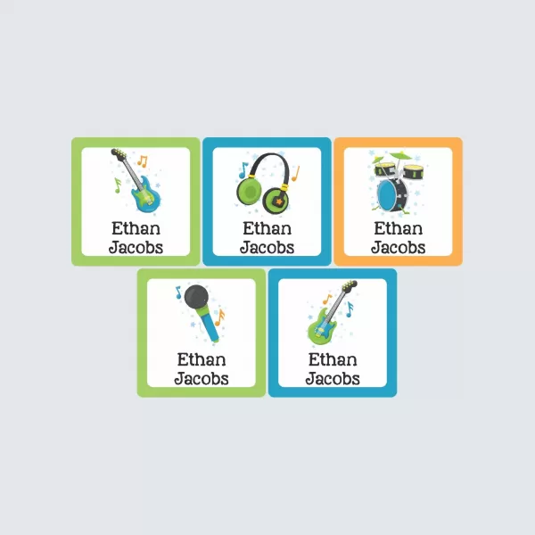 Square Labels – Be a Rockstar!