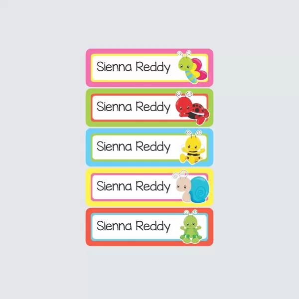 Small Name Labels – Cute as a Bug