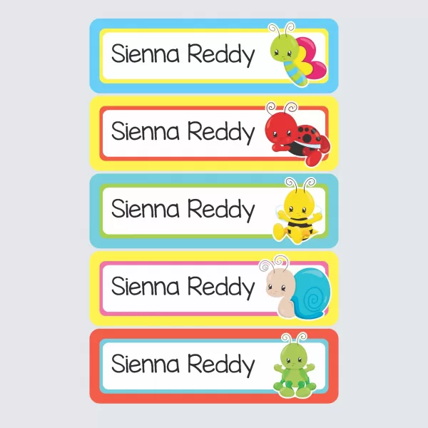 Large Name Labels – Cute as a Bug