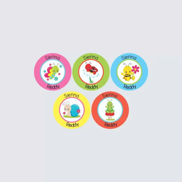 Small Round Labels – Cute as a Bug