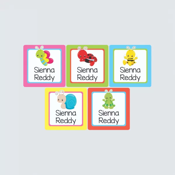 Square Labels – Cute as a Bug
