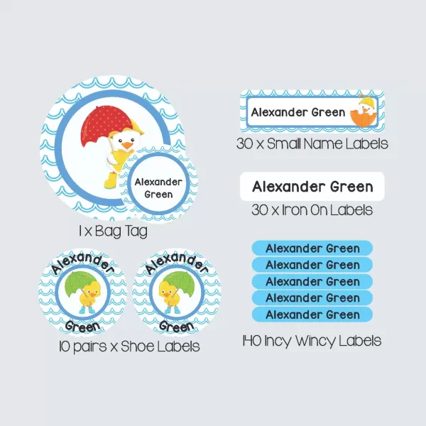 Essential Kids Label Pack – Puddle Ducks