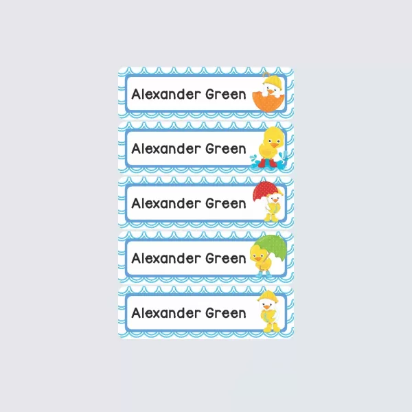 Small Name Labels – Puddle Ducks