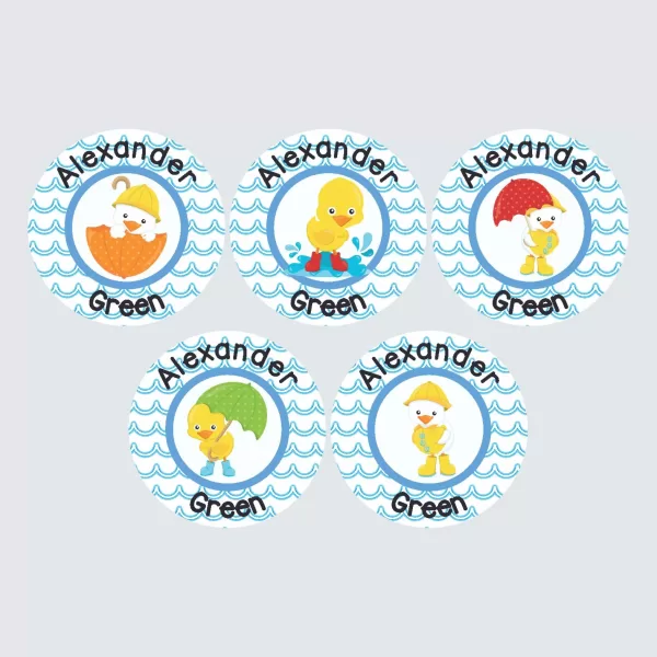 Large Round Labels – Puddle Ducks