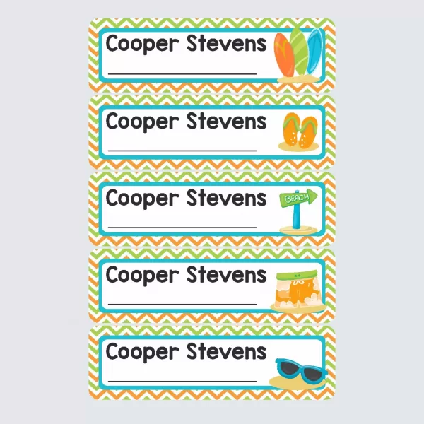 Small Book Labels – Surfs Up