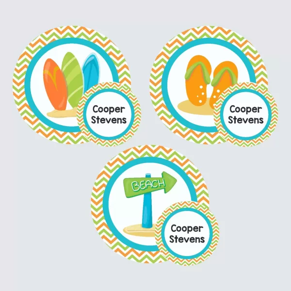 Zip Tags – Surfs Up
