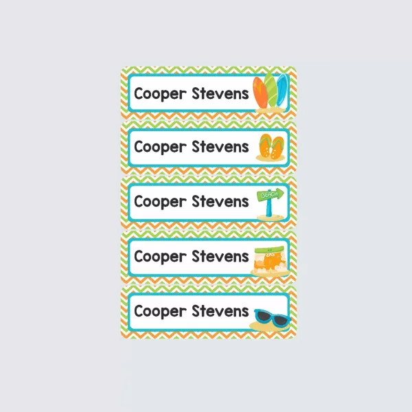 Small Name Labels – Surfs Up