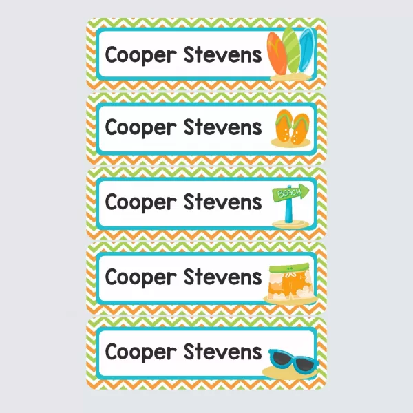 Large Name Labels – Surfs Up