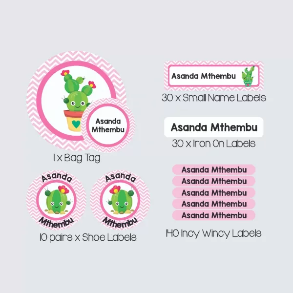 Essential Kids Label Pack – Cactus Makes Perfect