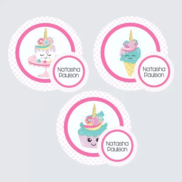 Zip Tags – Unicorn Treats