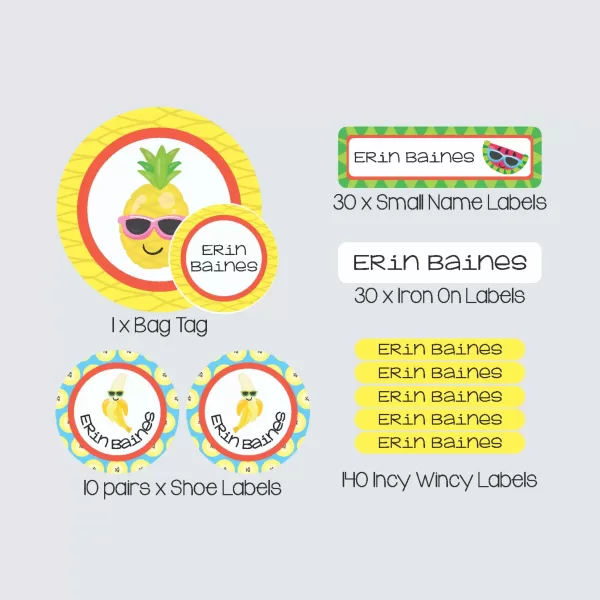 Essential Kids Label Pack – Cutie Fruity