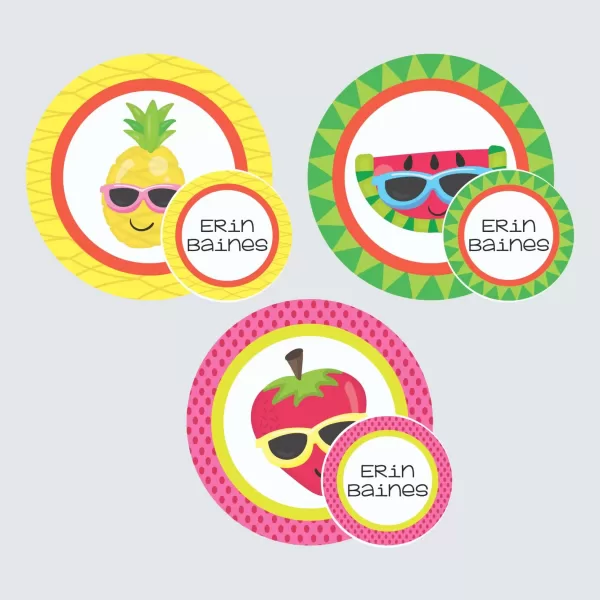 Zip Tags – Cutie Fruity