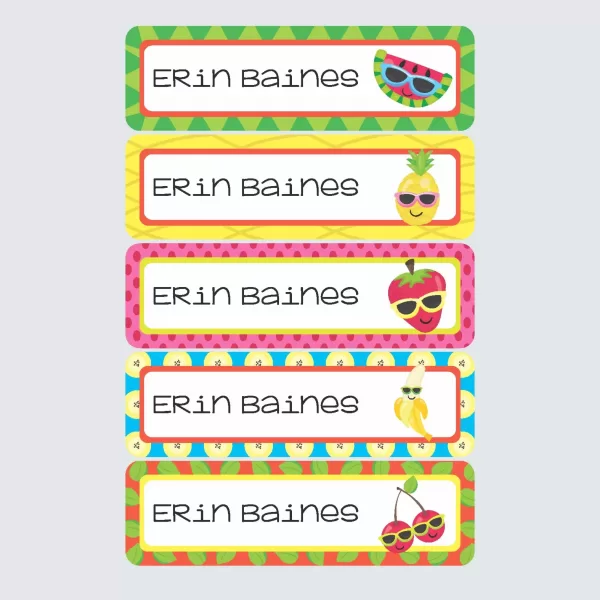 Large Name Labels – Cutie Fruity