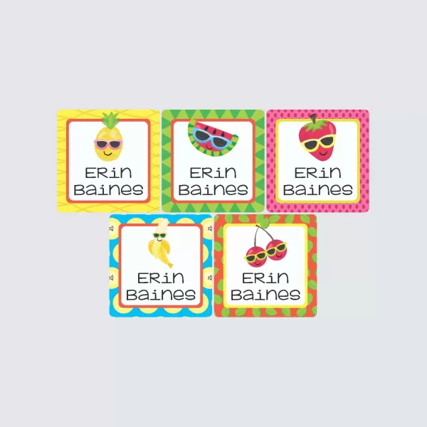 Square Labels – Cutie Fruity