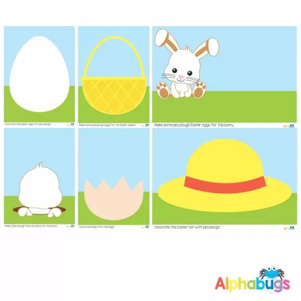 Playdough Mat – Easter Eggscapade All