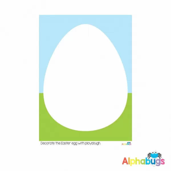 Playdough Mat – Easter Eggscapade 1