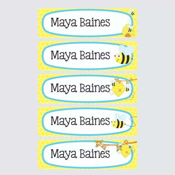 Large Name Labels – Busy Bees