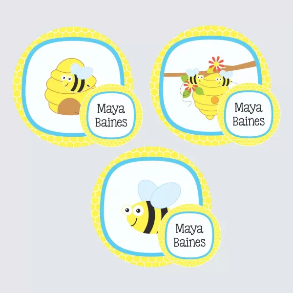 Zip Tags – Busy Bees