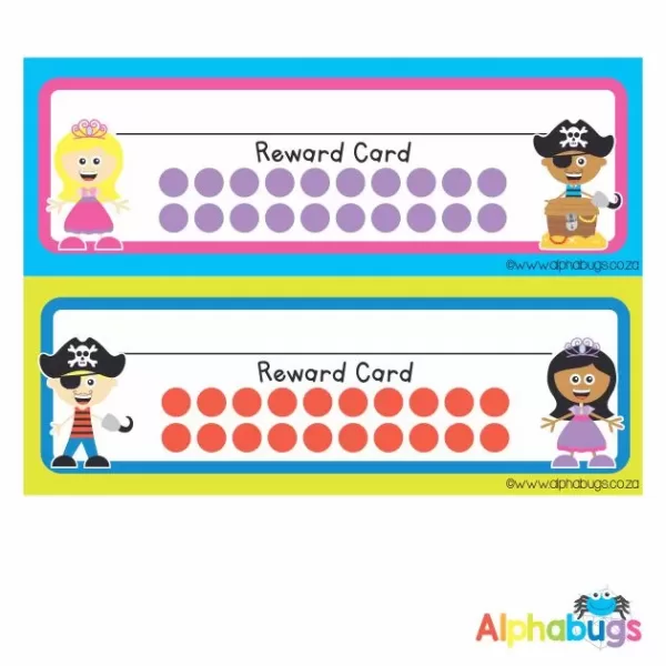 School Reward Cards – Princesses and Pirates