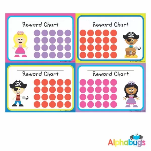 School Reward Chart – Princesses and Pirates