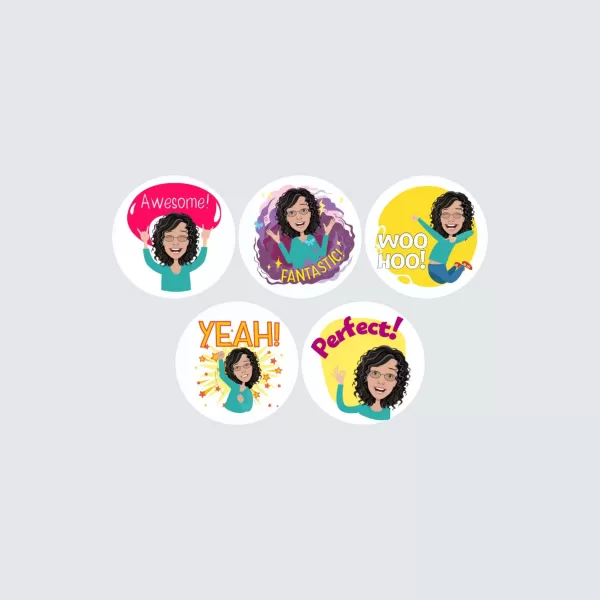 Personalised Avatar Stickers – Small